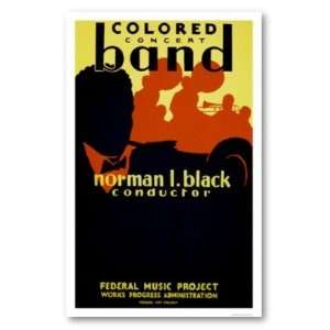  African American Band 1936 WPA Poster