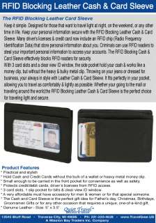 RFID BLOCKING CASH & CARD SMART NO CLIP MONEY HOLDER  