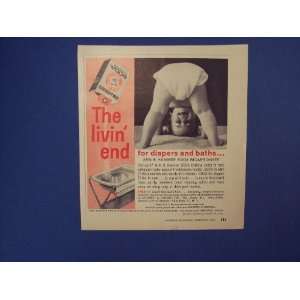 Arm & Hammer Soda,the livin end. 60s Print Ad,vintage Magazine Print 
