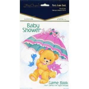  Teddy Bear Baby Shower Party Game Book, 4 Games for 8 