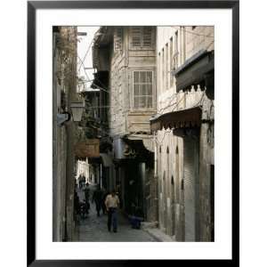 Narrow Street in the Armenian Area of Aleppo, Syria, Middle East 