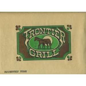    Frontier Grill Placemat Roosevelt Utah Time to Eat 