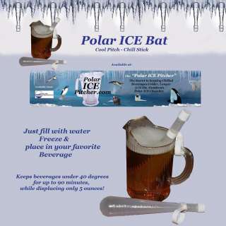 The Polar ICE Bat is a new ice product that is shaped like a baseball 