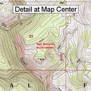   Map   Dyer Mountain, Utah (Folded/Waterproof)