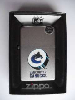 VANCOUVER CANUCKS NHL HOCKEY TEAM LOGO ZIPPO LIGHTER NEW GIFT BOX 