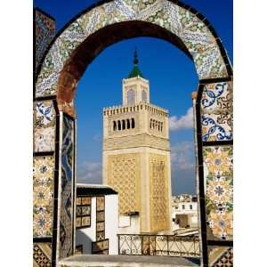  Minaret, Mosque of Sidi Ben Arous, Tunis, Tunisia 
