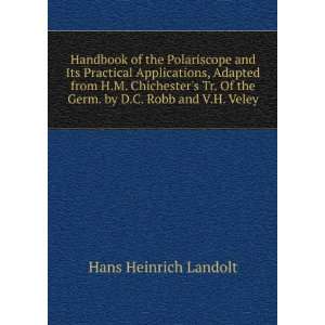   Of the Germ. by D.C. Robb and V.H. Veley Hans Heinrich Landolt Books