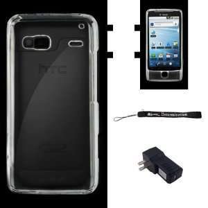  Clear Premium Rubberized Snap on Case Cover for HTC G2 