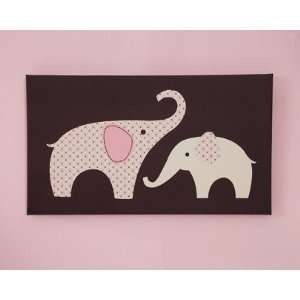  Carters Pink Elephant Nursery Wall Art Baby