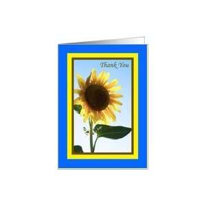  Mammoth Sunflower Thank You Card Card Health & Personal 