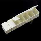 weekly white plastic drug pill medicine tablet holder storage case