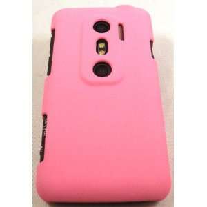  Light Pink Hard Back Shell Carry Cover Case for HTC EVO 3D 