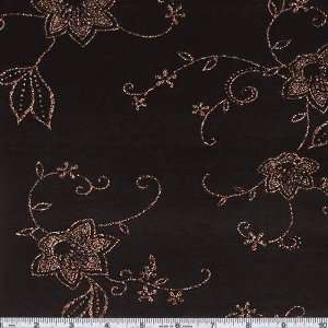   Stretch Velvet Black/Glitter Fabric By The Yard Arts, Crafts & Sewing