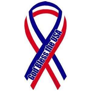  God Bless the USA Ribbon Magnet