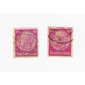  Germany Hindenburg 40 Stamps 
