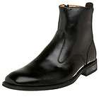 Bally Mens Black Leather Boot with Side Zip and buckle 10E  