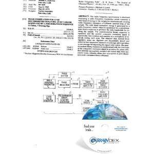  NEW Patent CD for PHASE CORRELATION FOR AN RF SPECTROMETER 