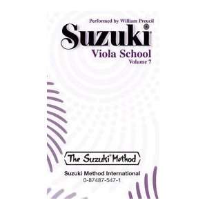  Suzuki Viola School Volume 7   Cassette (Preucil) Musical 