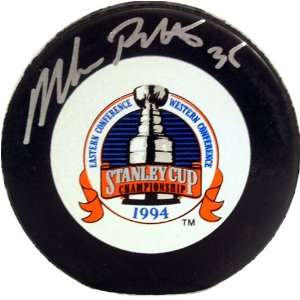  Mike Richter Autographed 1994 Stanley Cup Puck Sports 