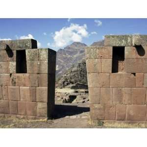 Hitching Post of Sun, Intihuatana, Inca Site in the Urubamba Valley 