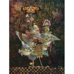 James Christensen   Butterfly Knight Artists Proof Canvas Giclee