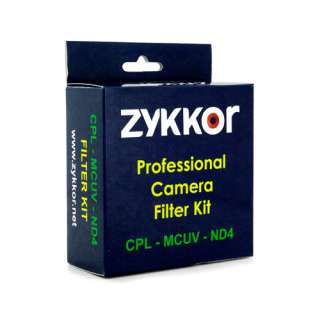 67mm 3pc Filter Kit UV+CPL+ND4  High Resolution  