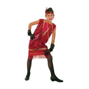   Sequin Flapper Fancy Dress Costume   Large Size Toys & Games