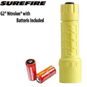   Surefire G2 Nitrolon G2 YL Flashlight With Batteries