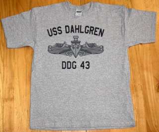 US USN Navy USS Dahlgren DDG 43 Destroyer T Shirt  