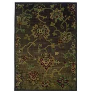  OW Sphinx Allure Brown Green Rug Transitional 53 x 76 