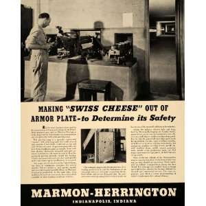  1941 Ad Marmon Herrington Armor Plate Proving Range 