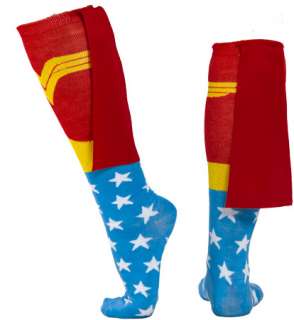 Wonder Woman Socks Knee High w/ CAPE design LICENSED  