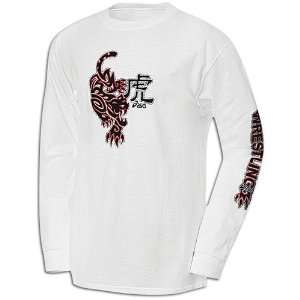  ASICS® Mens Kanji Long Sleeve Wrestling Tee Sports 