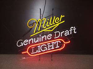 Miller Genuine Light Draft Neon Sign  