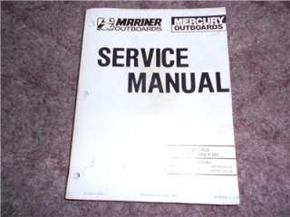 GENUINE MERCURY/MARINER OUTBOARD SERVICE MANUAL V 135 THRU V 225 