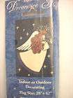 flying angelic angel w stars christmas flag 28 x 42