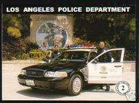 LOS ANGELES POLICE DEPARTMENT LAPD 2002 Ford Car CARD  