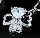 Carat Heart Necklace use Swarovski Crystal SN163  