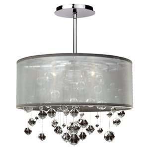  Glow Lighting 590BD15SP W 7C Silhouette Large Pendant 