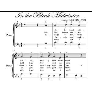    In the Bleak Midwinter Easy Piano Sheet Music Gustav Holst Books