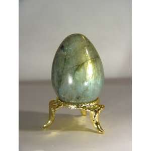   Labradorite Spectrolite Egg with Stand Lapidary 