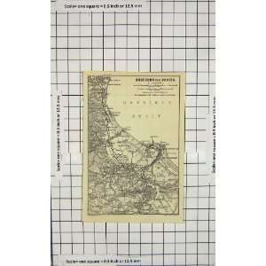  Antique Map Germany Umgebung Danzig Danziger Bucht