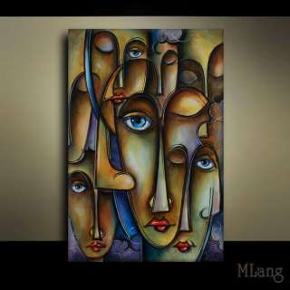 CANVAS Giclee print titled BLUE reproduction M.LANG  