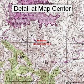  USGS Topographic Quadrangle Map   Hollister, California 