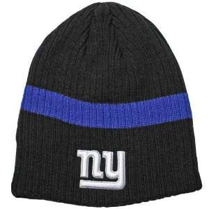    New York Giants Black 1 Stripe Knit Beanie