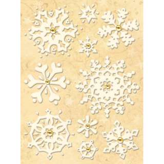 NEW K & Company SW GLAD TIDINGS SNOWFLAKE & GEM stickers Christmas 