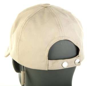 NEW BURBERRY BEIGE COTTON NOVA CHECK PIPING BALL HAT CAP ONE SIZE 