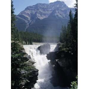 Athabasca Waterfall in Jasper National Park, Alberta, Canada 