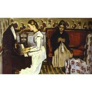  Oil Painting Girl at the Piano (Overture to Tannhauser 