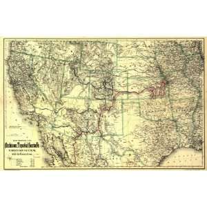    1883 map Mississippi River to Pacific Ocean